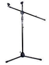 Practical professional type floor-to-ceiling microphone frame with double Chuck bracket