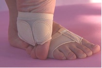  5 yuan belly dance practice shoe cover forefoot foot cover exposed toe pad 2 holes dance foot cover dance foot cover