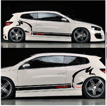 POLO Volkswagen Golf whole car pull flower Evil rabbit waist line car sticker Car sticker sticker pull flower