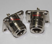 Interphone RF connector N-female seat N-KF N-type flange terminal mounting connector four-hole N-Female