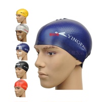 Yingfa particles swimming cap wrinkle-free particles waterproof non-slip silicone rubber swim