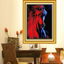 Ice & Fire Horse Head Cross embroidered diy2022 new horse series New house line embroidered new cotton thread full embroidered