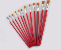 Acrylic painting brush oil painting brush gouache nylon brush graffiti painting pen nylon hair red Rod brush