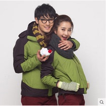 N a Nadia winter cotton suit men and women couples thick two-piece detachable warm coat GH42633