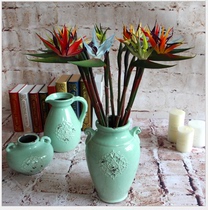 Glue hand feeling mini paradise bird 5 color European style high-grade simulation flower artificial flower simulation plant