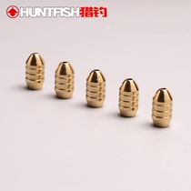 Hunting and fishing Luya accessories threaded bullet copper 3 5 g 5 g 7 g 10 g with soft erbium crank hook