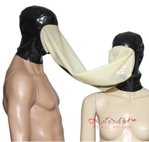 Latex Headgear Couple Mask Latex Headgear Double Entertainment Mask Toy Natural Latex Headgear