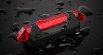Bicycle warning light Silicone light Taillight indicator light Dual LED safety light Bicycle taillight