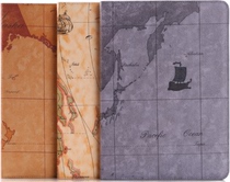 Apple ipad6 protective cover map Card Case leather case ipad air2 mobile phone case IPAD6 computer case coat