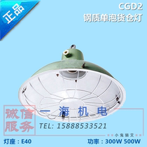 Marine steel single bulb incandescent warehouse lamp CGD2 enamel with metal protective net E40 lamp holder 300W 500W