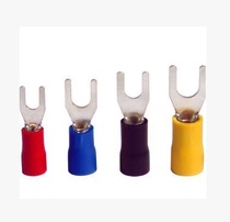 Semi-insulated cold-pressed terminal SV2-3 fork-shaped pre-insulated terminal 1000 only fork-shaped terminal 0 6 thick