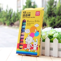 Deli 6961 Oil Painting Stick 12 Colors Kids Color Painting Graffiti Paint Brush Art Grease Pencil Brush