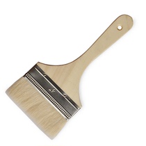 High-grade wooden handle wool brushed high-grade wool making paintbrush brushes without dropping Mao 3 inch 4 inches