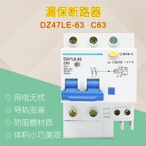 Leakage circuit breaker 2P DZ47LE-63 2PLE63A leakage protector