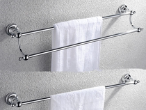 Original German foreign trade bathroom pendant bright light electroplating European single rod double rod towel rack towel bar