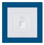 Weak current eight-core computer socket 86 cover network information computer interface national standard matching concealed White