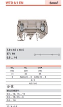 WTD 6 1 EN Weidmüller Current Terminal 1934830000
