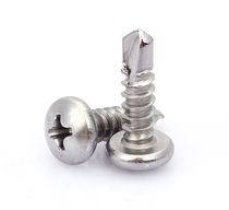 ST4 8ST5 5M6 3 410 stainless steel cross pan head drill tail screw round head self-tapping self-drilling dovetail nail
