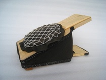 Advanced Wood Handle Hand Wind Ball Feet Wind Ball Wood Leather Tiger Melt Welding Special Blow Jewellery Equipment Beating Gold Tool