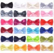 Korean Version Positive Dress Tie Business Gentleman Collar Knot Mens Pure Color Collar Wedding Collar Candy Color 24 Color