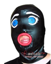 Devils Tune for Halloween Cos Latex Clothes Headgear Mask Eva Head Cover Open Curl Mouth Mask