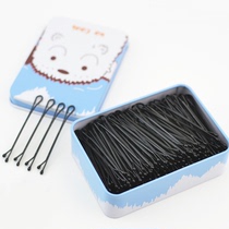 Iron Box Lined Clip Korea Small Hair Clip Clip Liu Hai Pan Hair Fixed Black Small Hairpin Headwear Liu Haiclip Ornament