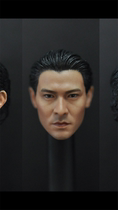 1 6 soldiers head carving Asian Andy Lau head carving God of gamblers without neck Hua Zai head carving model