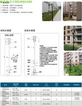 2G 3G 4G 2 4G WIFI spotlight Street lamp cluster cell base station coverage indoor and outdoor beautification antenna