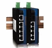 Sanwang IES205G 5-port Gigabit non-network tube rail industrial Ethernet switch redundant DC power supply