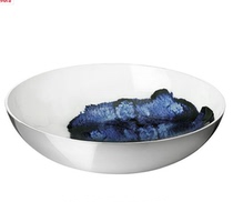 Danish Stelton aluminum + enamel handmade ink pattern bowl fruit plate 4 sizes Europe