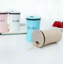  European-style creative simple toothpick box toothpick jar toothpick tube Household toothpick box Bamboo stick box Plastic hotel restaurant