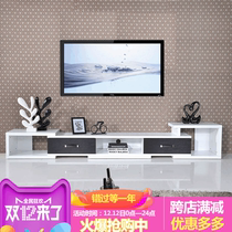 Retractable TV cabinet Small family type Living room Combined cabinet tea table TV enclosure minimalist Modern special price