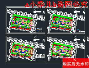 A park landscape general plan cad drawing garden landscape dwg drawing