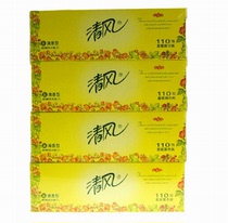 Breeze pumping paper Tissue paper B343 European Court fragrance 110 pumping 2-layer boxed tissue paper full box 12 packs 48 boxes