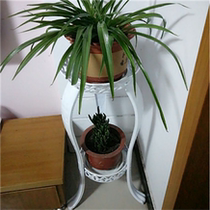 Wrought iron indoor living room balcony multi-level floor flower stand green plant household round combination small flower stand flower stand