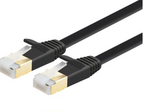 CE-LINK 1538 CAT7 flat network cable 1 meter type seven double shielded high-speed SSTP network jumper flat cable