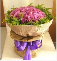 19 purple roses Shanghai Tongcheng Flowers express bouquet Birthday National Beijing Nanjing Hangzhou Suzhou Guangzhou