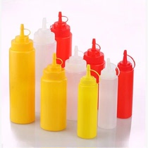 Plastic sauce bottle with flower mouth Squeeze pot Squeeze sauce pot Chocolate squeeze bottle Jam tomato salad bottle