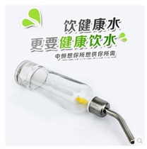 Labrador Glass Drinking fountain Garfield Hanging drinking fountain Golden Retriever Anti-bite Stainless Steel Kettle