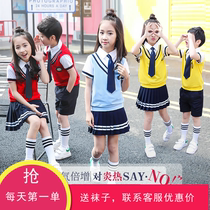 Kindergarten garden clothes summer school uniforms summer school uniforms graduation photos sports short-sleeved suits childrens class uniforms teacher uniforms