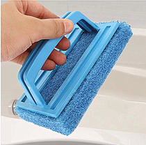 Tire brush Plastic handle sponge cleaning brush Tile bathtub brush Nano sponge wipe hundred clean floor brush