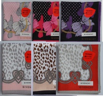 GIVENCHY pure cotton womens handkerchief water jade dot color knot material Camellia oil cotton thread