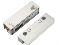 Upper and lower frameless glass door electric lock access control set double single door 5-wire low temperature delay electric plug lock frameless door clip
