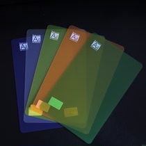 Shude color A4 pad clip A5 exam student writing pad frosted transparent plastic writing board 12 sheets