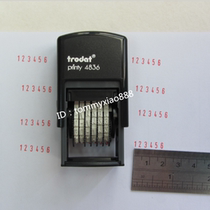 Trodat Zhuoda Number Seal 4836 Pure Numbers 6 digits 0-9 Adjustable Flip Printing Product Batch Seal