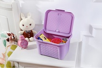 Hand carry colorful storage box Large plastic covered storage box Rattan woven Baina box finishing box storage box