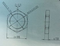 34*24 6 inner hole hexagonal pipe hexagonal rod aluminum aluminum alloy profile