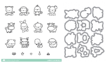 Mama Elephant Transparent Seal and Cutting Template 170903 170904 Zodiac