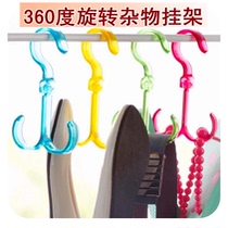 Colorful Nordic wind can hang 360 Rotating debris rack double hook drying shoe rack