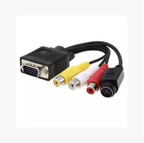 VGA 3RCA adapter wire s terminal computer VGA to 3RCA adapter wire VGA to s terminal wire AV